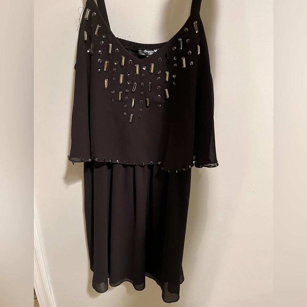 Sequin Hearts Dress size small